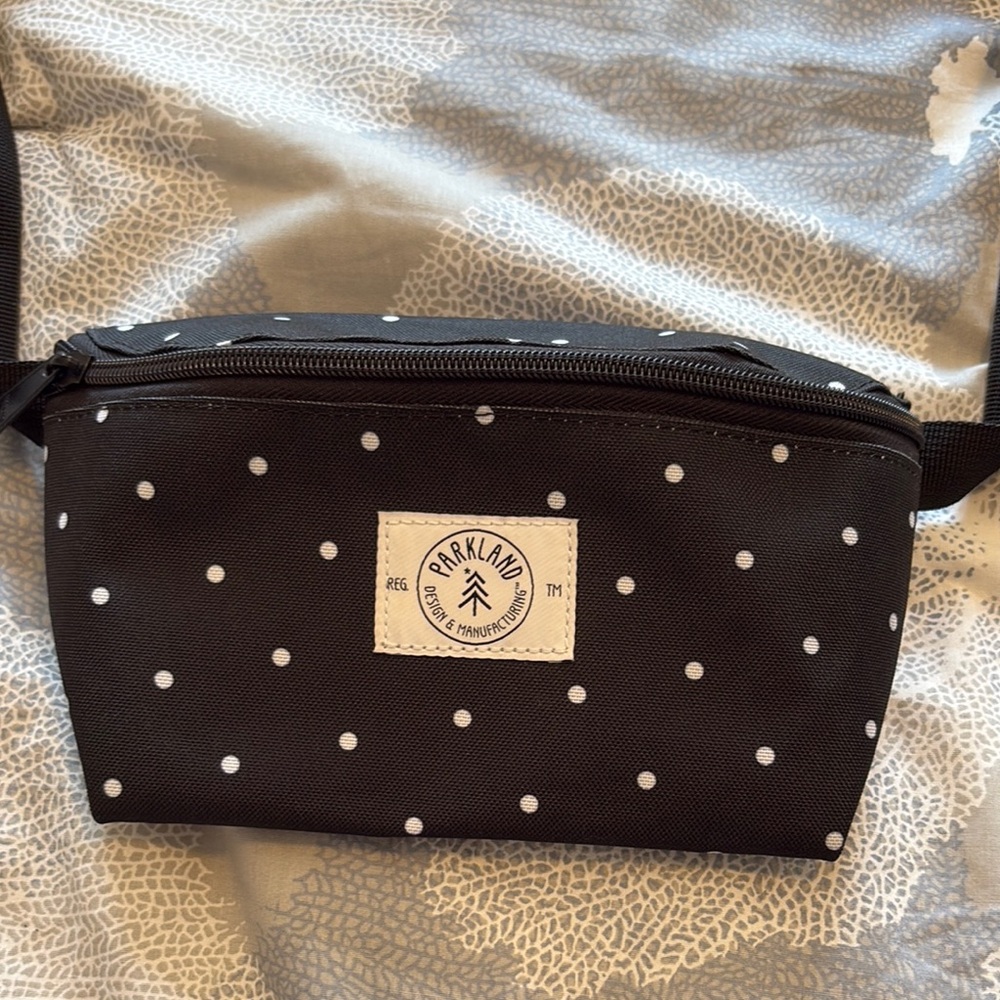 Black Polka Dot Men's Bag